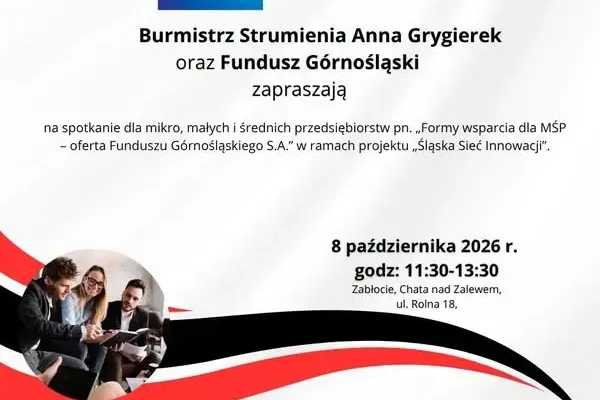 Strumień: bezpłatne spotkanie o finansowaniu i innowacjach dla MŚP