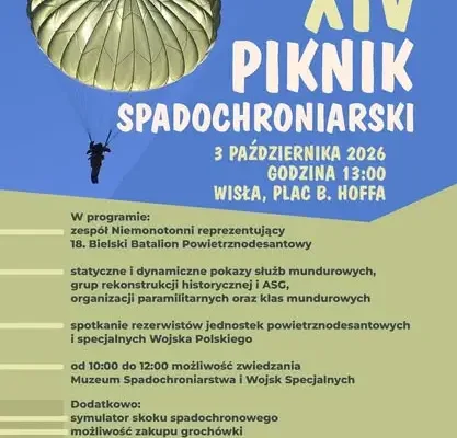 Piknik Spadochroniarski w Wiśle – już 3 października!