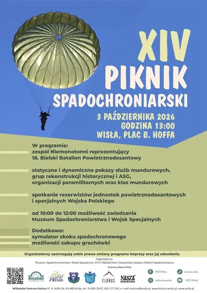 Piknik Spadochroniarski w Wiśle – już 3 października!