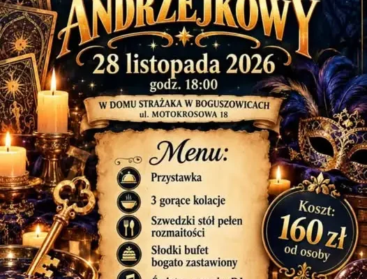 Zabawa andrzejkowa w Domu Strażaka w Boguszowicach – 28 listopada