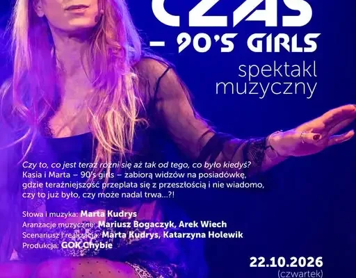 Spektakl „Ten Czas – 90’s Girls” w Strumieniu – Marta Kudrys i Katarzyna Holewik na scenie