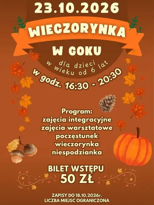 Wieczorynka w GOK Goleszów powraca – wieczór pełen atrakcji dla dzieci