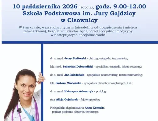 Biała Sobota w Cisownicy – bezpłatne porady specjalistów już 10 października