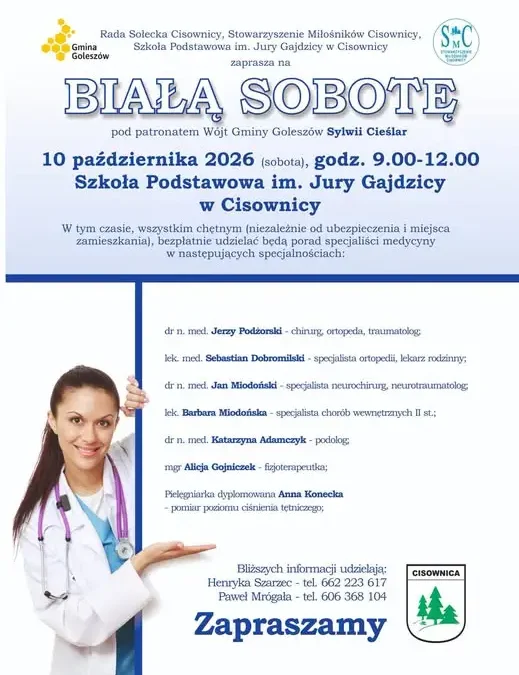 Biała Sobota w Cisownicy – bezpłatne porady specjalistów już 10 października