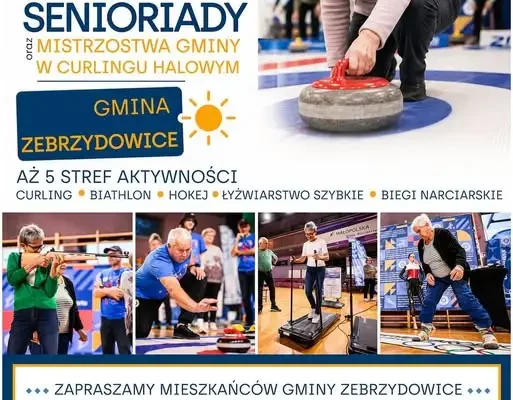 Zimowa Senioriada w Zebrzydowicach – curling, biathlon i hokej na lodzie