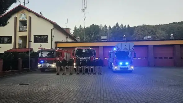 Strażacy z Cieszyna oddali hołd kolegom z Niska