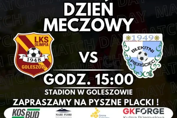 Mecz A klasy w Goleszowie: Olimpia kontra Błękitni Pierściec