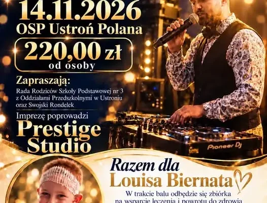 Bal szkolno-charytatywny w Ustroniu – kup bilety, pomóż Louisowi