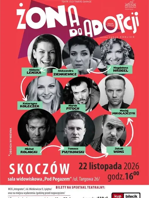 „Żona do adopcji” – komedia w Skoczowie. Sprawdź bilety!