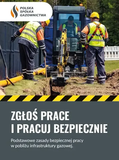 Bezpieczne Gazociągi: PSG apeluje o zgłaszanie prac ziemnych przed rozpoczęciem robót