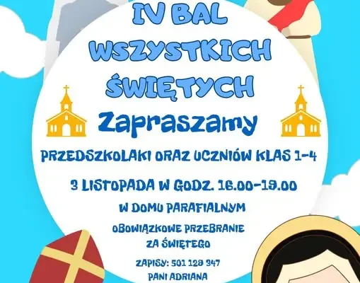 Bal Wszystkich Świętych w Dębowcu – zaproszenie dla dzieci