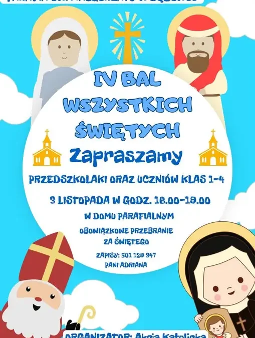Bal Wszystkich Świętych w Dębowcu – zaproszenie dla dzieci