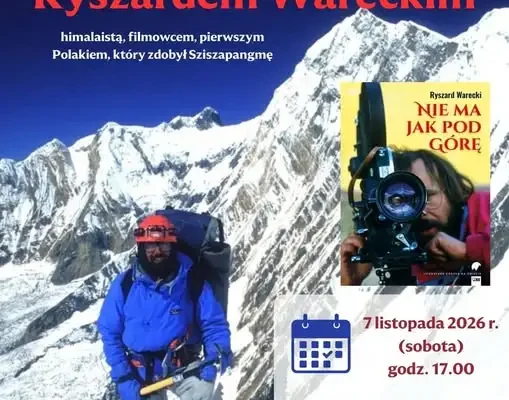 Himalaista Ryszard Warecki spotka się z czytelnikami w Brennej