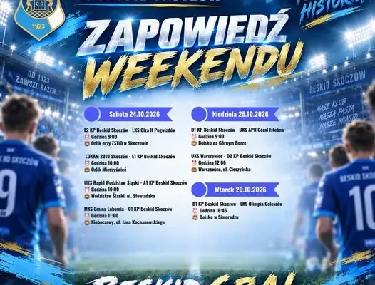 Weekend pełen piłkarskich emocji z Akademią KP Beskid Skoczów