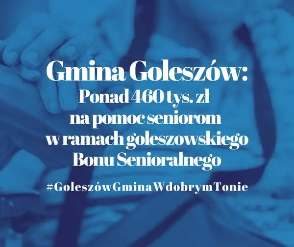 Bon Senioralny w Goleszowie: ponad 460 tys. zł na wsparcie seniorów 65+