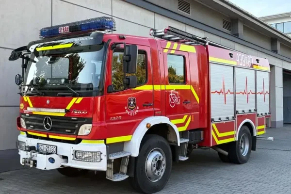 Zalana piwnica przy ul. Kolejowej w Goleszowie – interwencja OSP KSRG Goleszów