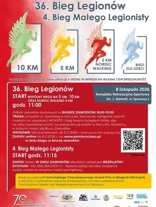 36. Bieg Legionów w Ustroniu – sport i charytatywna pomoc
