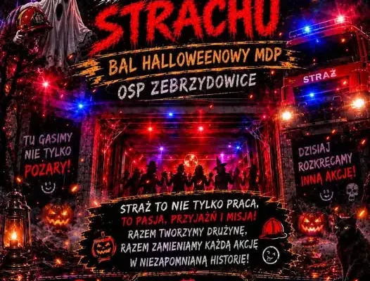 Halloween w remizie OSP Zebrzydowice – strażacy zapraszają na imprezę!