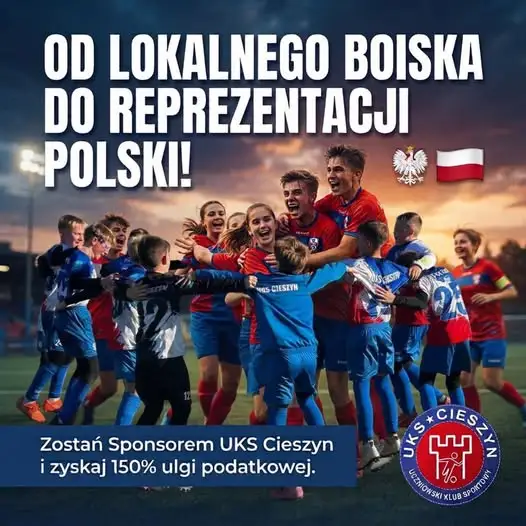 UKS Cieszyn szuka sponsorów. Klub oferuje 150% ulgi podatkowej