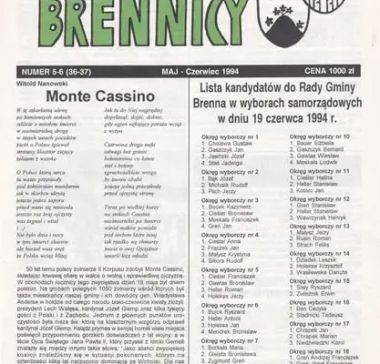 Rocznik „Wieści znad Brennicy” z 1994 roku dostępny w Śląskiej Bibliotece Cyfrowej