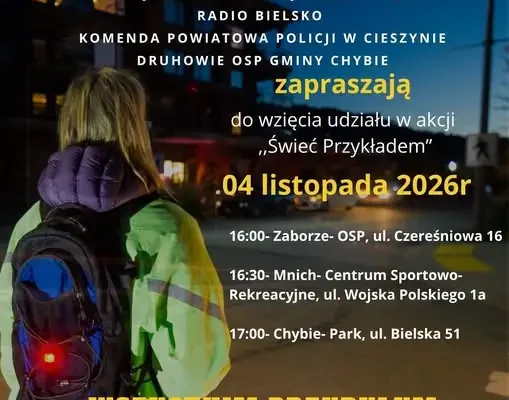 Akcja „Świeć Przykładem” w gminie Chybie – 4 listopada 2026